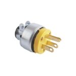 PLUG METAL 2P 15A 125V