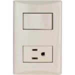 INTERRUPTOR Y TOMA 15A 125V 1006 - Imagen 2