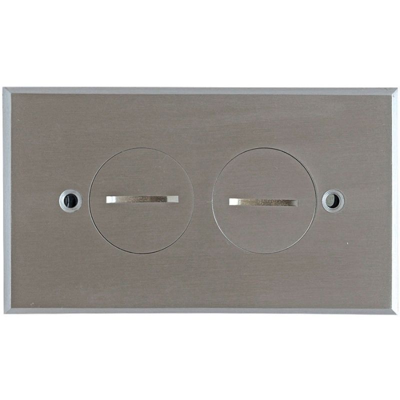 09860-min CAJA DE PISO RECTANGULAR PLATEADA Y TAPA CON ROSCA - Imagen 1