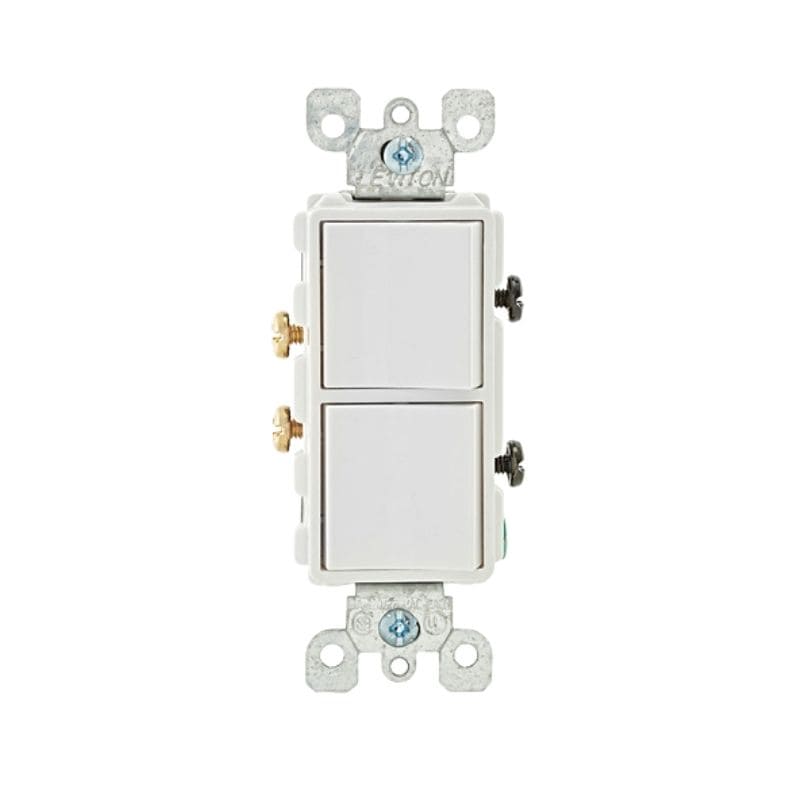 08724-min INTERRUPTOR DOBLE DECORA SIMPLE 15A 120V - Imagen 1