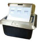 CAJA DE PISO CUADRADA PARA TELEFONO O DATA