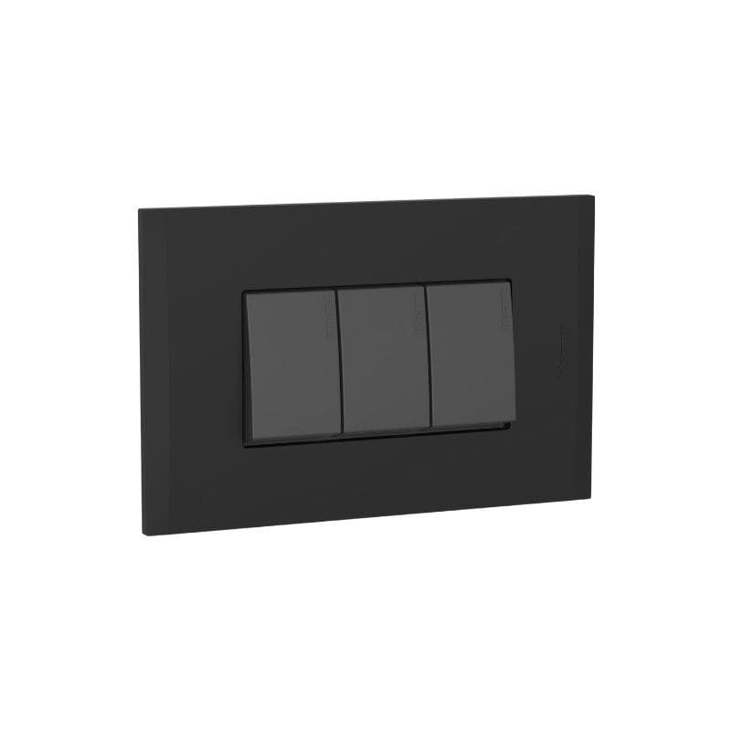 12438-min INTERRUPTOR TRIPLE 1P 15A NEGRO - Imagen 1