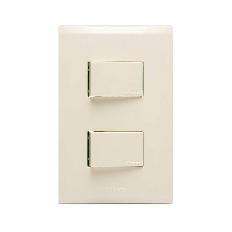 12439-min INTERRUPTOR DOBLE 1P 15A MARFIL - Imagen 1