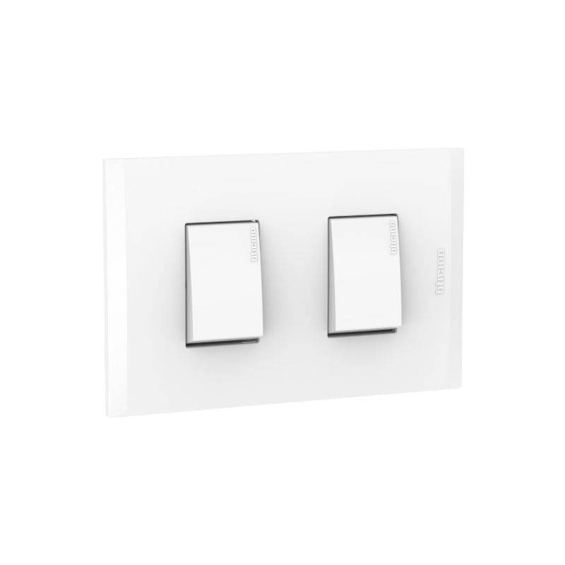 12440-min INTERRUPTOR DOBLE 1P 15A BLANCO - Imagen 1