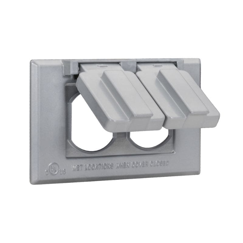 06291-min TAPA WATERPOOF HORIZONTAL PARA TOMA DOBLE - Imagen 1