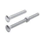 PERNO CARRUAJE 1/2" X 6" CON TUERCA GALVANIZADO