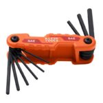 JUEGO DE LLAVES HEXAGONALES PLEGABLES COMPACTAS, EN ESCALA SAE